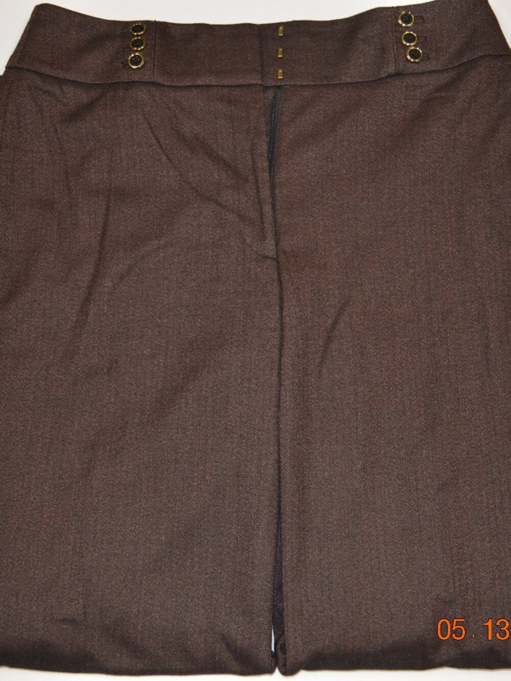 White House Black Market Brown Wide Leg Dress Pants Women's Size 10